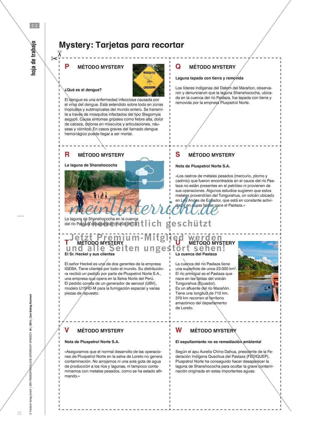 Descubrir pistas y encontrar soluciones - Die Mystery-Methode im Spanischunterricht Preview 8