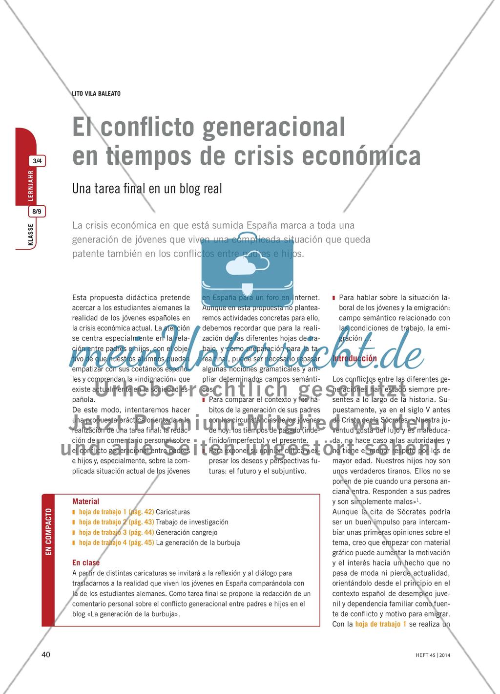Generationenunterschiede in Zeiten der Wirtschaftskrise Preview 1