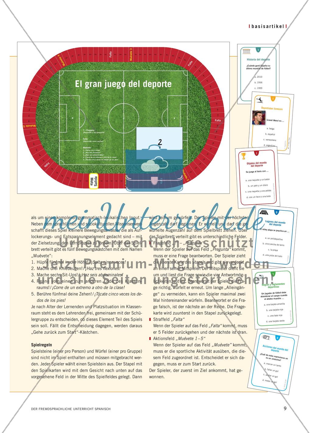 Mente sana en cuerpo sano - „Sport“ im Spanischunterricht Preview 6