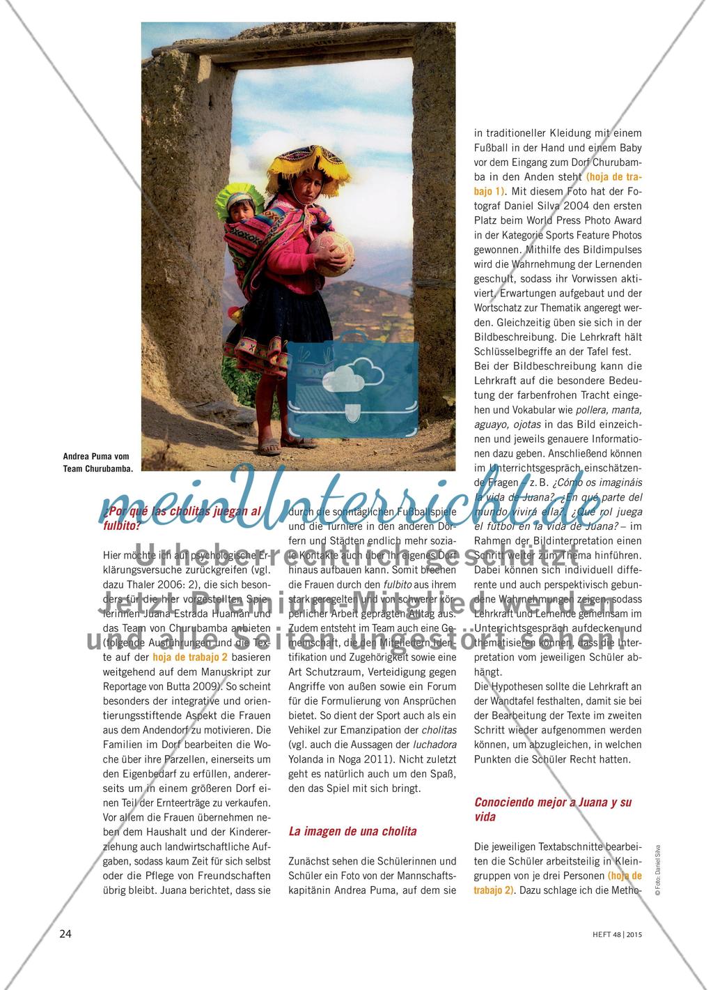 Die kickenden cholitas aus den peruanischen Anden - Interkulturelles Lernen Preview 3