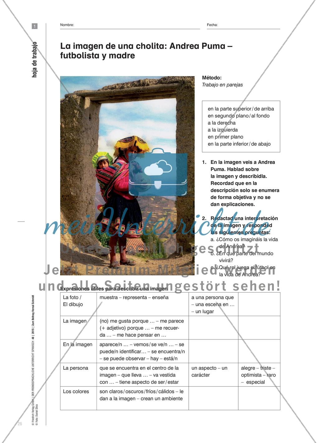 Die kickenden cholitas aus den peruanischen Anden - Interkulturelles Lernen Preview 5