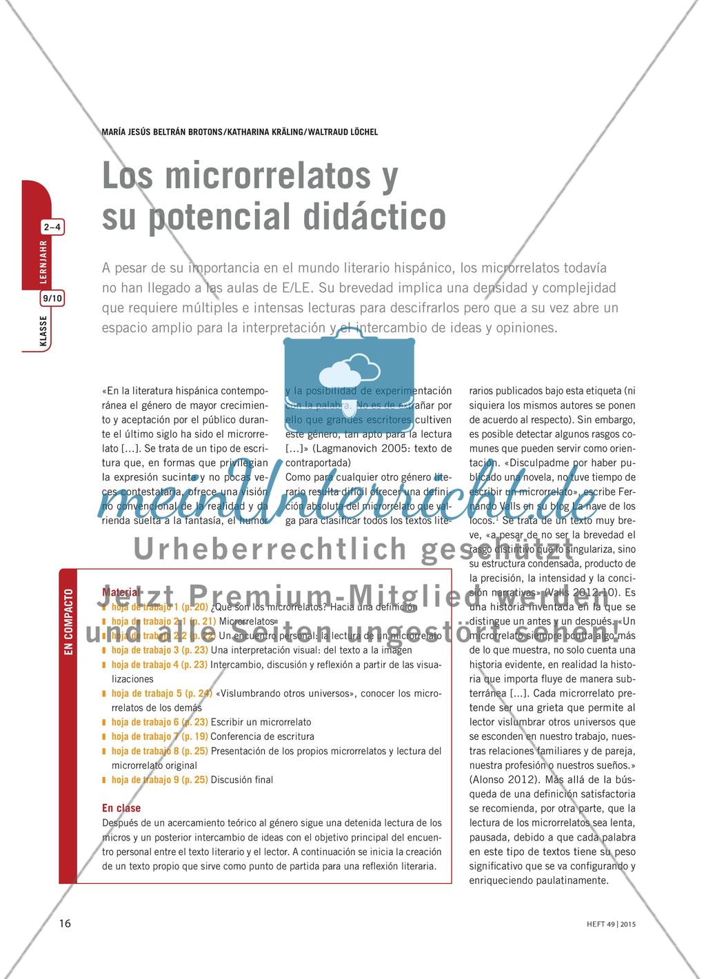 Los microrrelatos y su potencial didáctico Preview 1