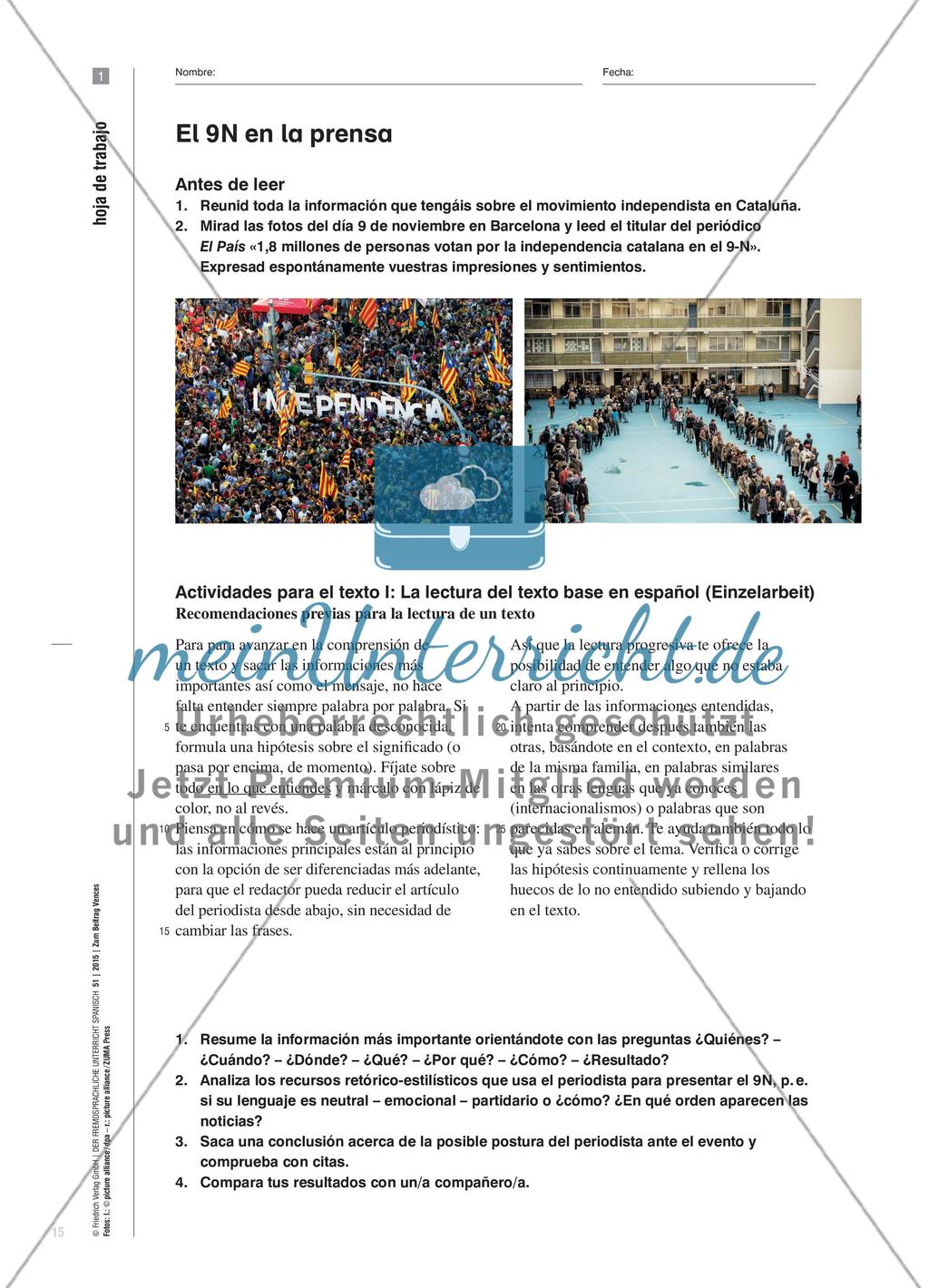 In vielen Sprachen lesen - El 9 N en la prensa internacional Preview 4