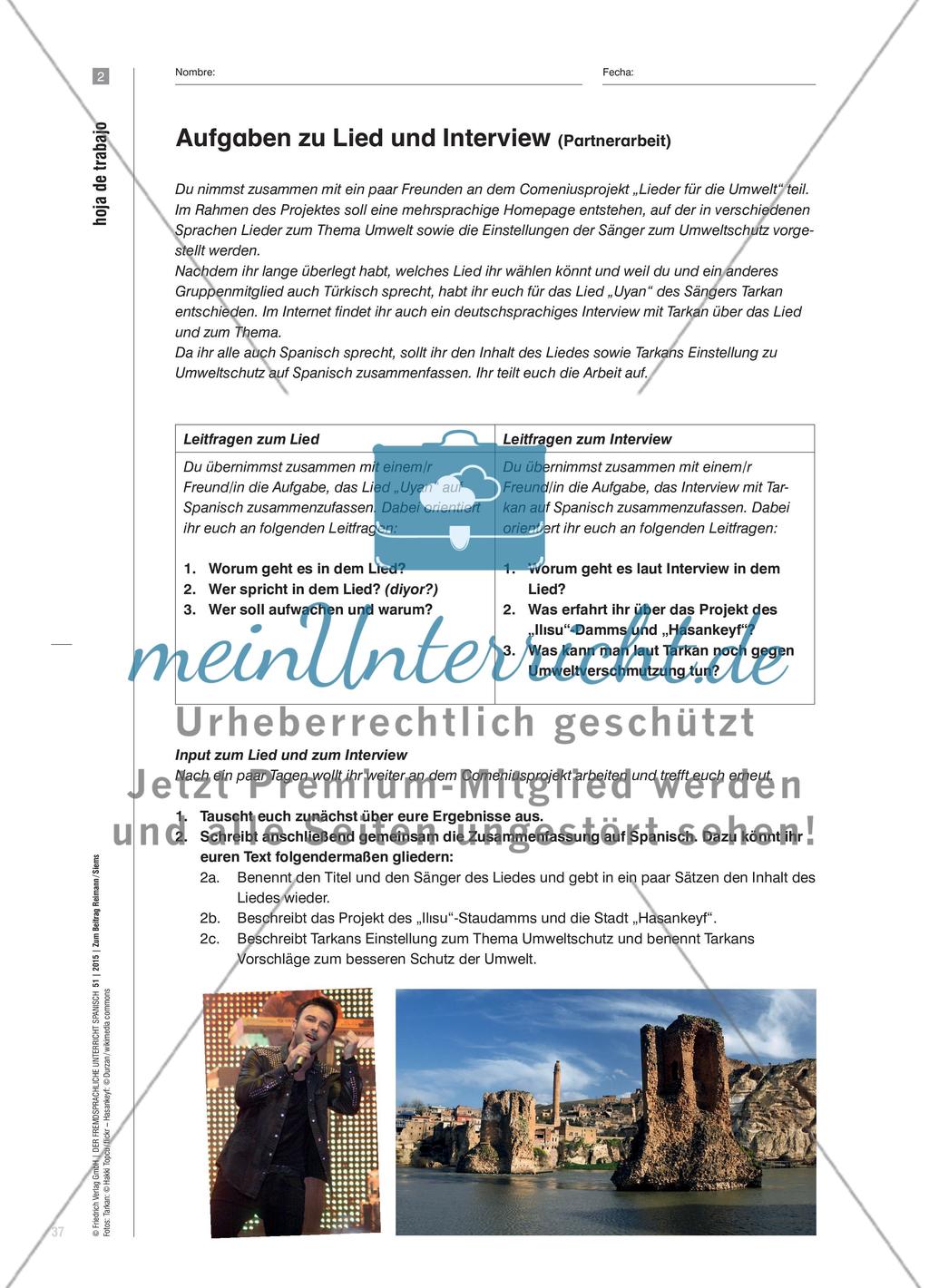 Herkunftssprachen im Spanischunterricht: Sprachmittlung Spanisch – Türkisch – Deutsch Preview 5