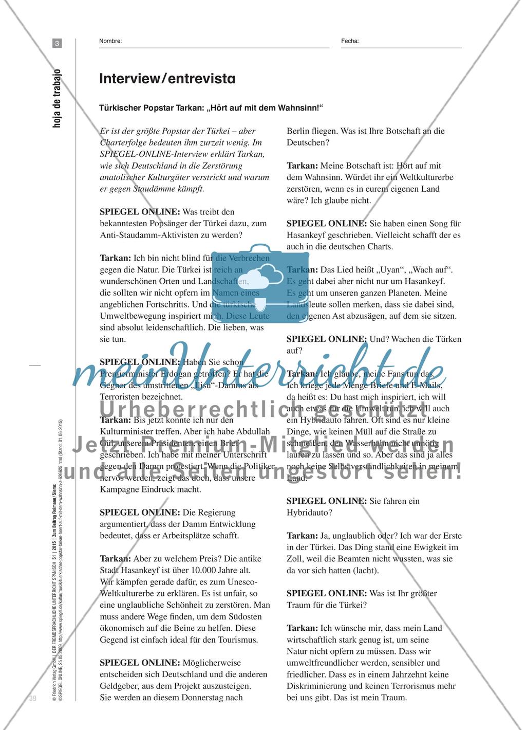 Herkunftssprachen im Spanischunterricht: Sprachmittlung Spanisch – Türkisch – Deutsch Preview 7