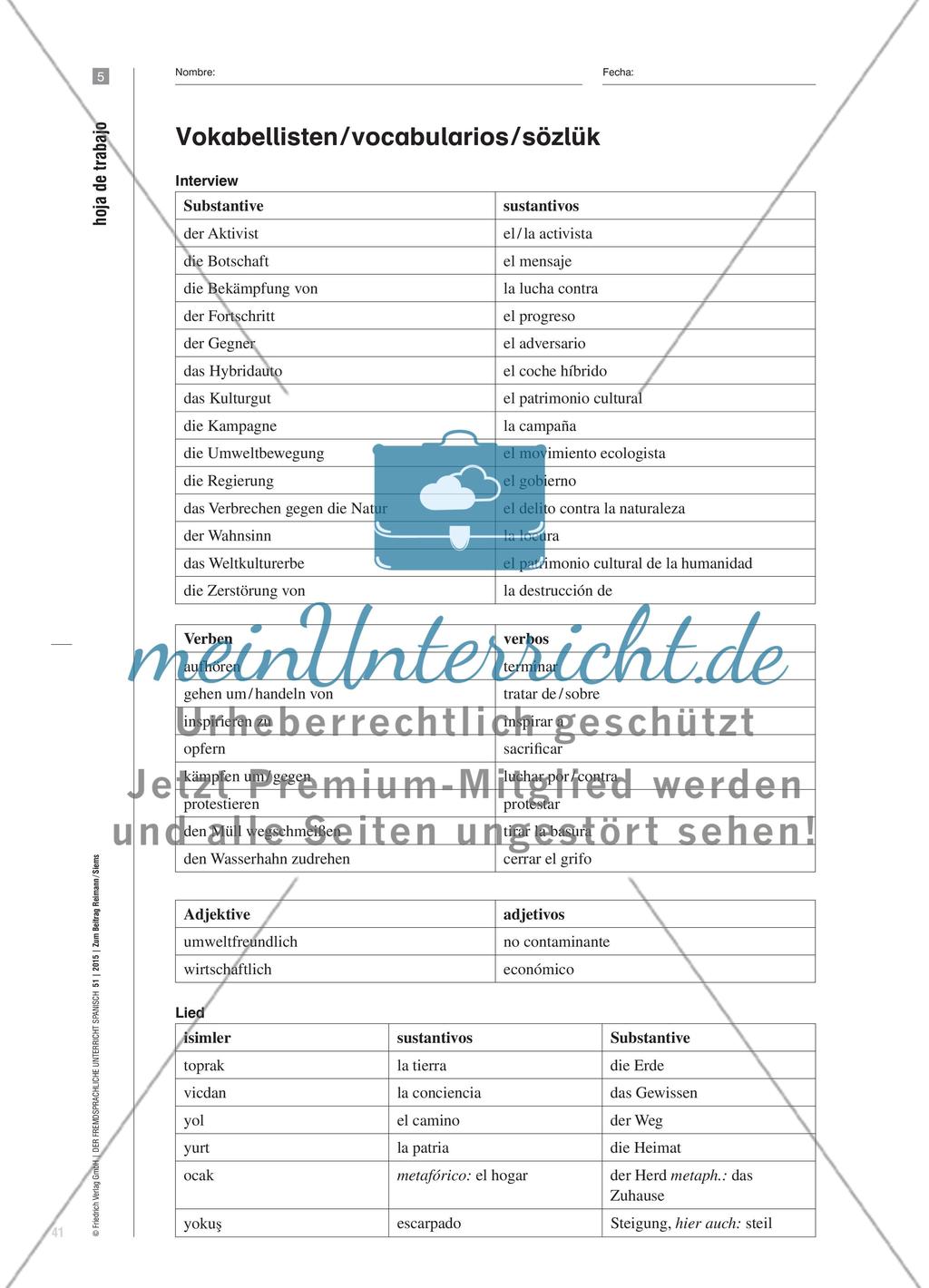 Herkunftssprachen im Spanischunterricht: Sprachmittlung Spanisch – Türkisch – Deutsch Preview 9