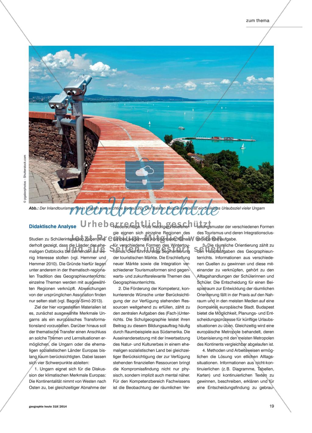 Der Tourismus in Ungarn - Formen, Gründe, Menschen Preview 2
