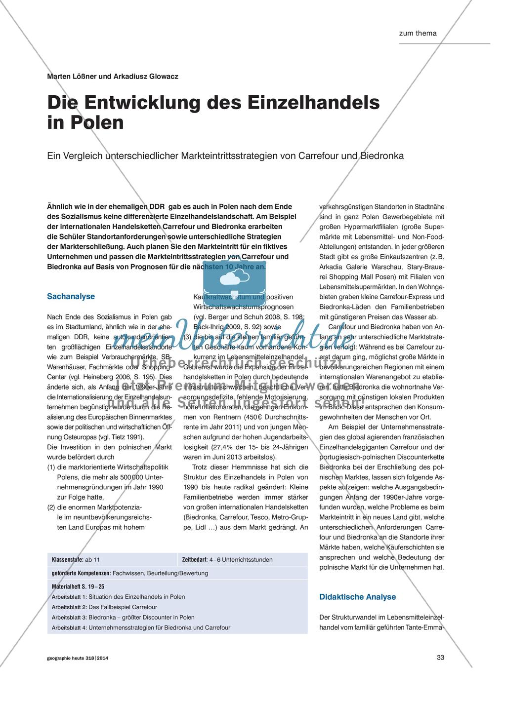 Die Entwicklung des Einzelhandels in Polen Preview 1