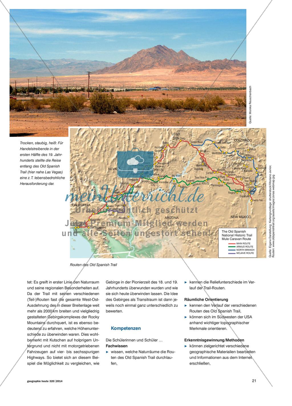 Gebirge als Transiträume - Die Überquerung der Rocky Mountains auf dem Old Spanish Trail Preview 2