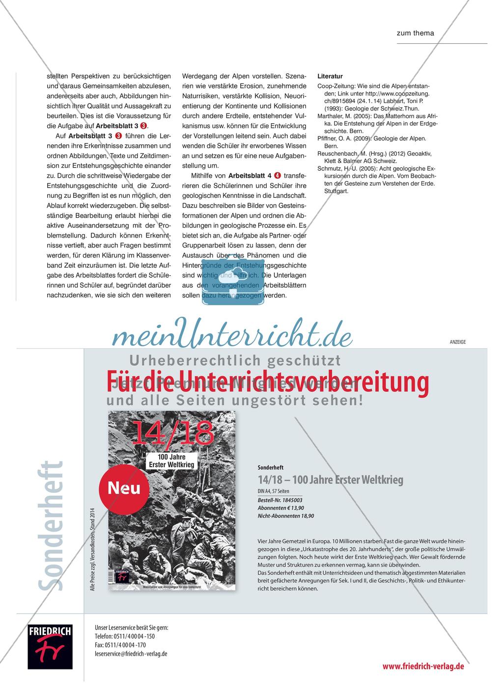 Wenn Gesteinsformationen erzählen - Prozesse und Phänomene der Alpenfaltung Preview 4