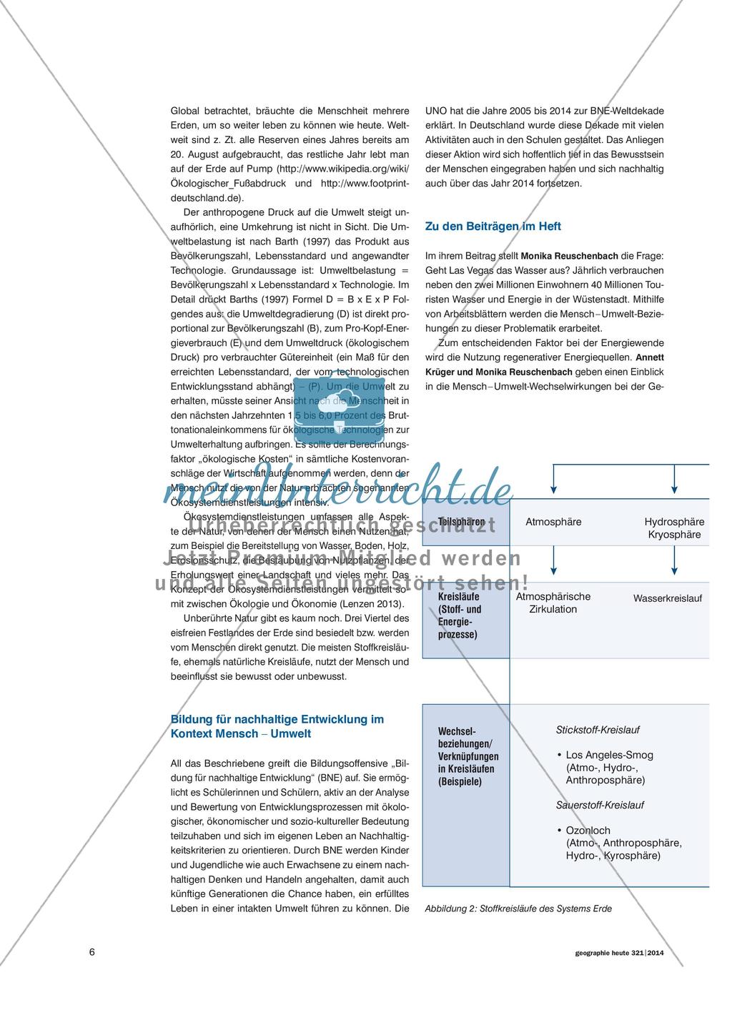 Mensch und Umwelt: Zusammenhänge und Abhängigkeiten im System Erde – Mensch Preview 5