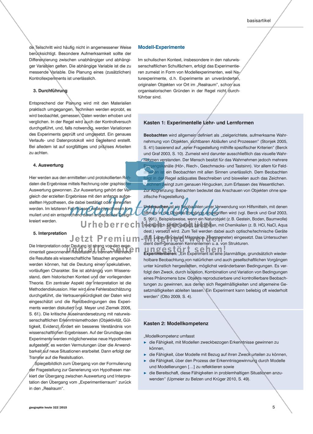 Scientific Literacy im Geographieunterricht fördern Preview 4