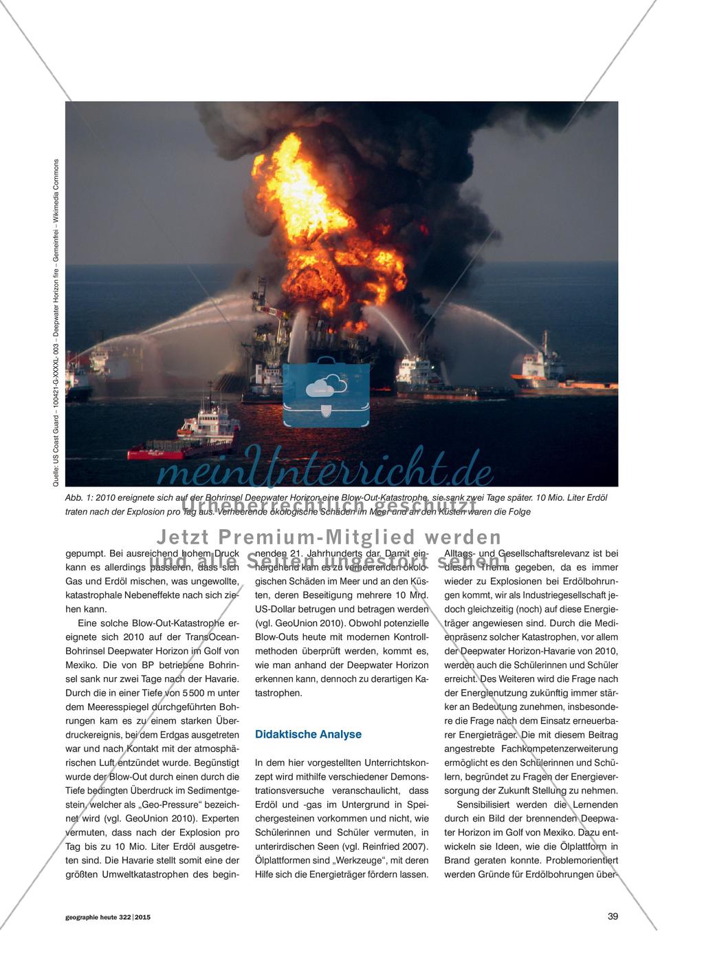 Konfliktherd Fossile Brennstoffe: die Explosion der Deepwater Horizon Preview 2