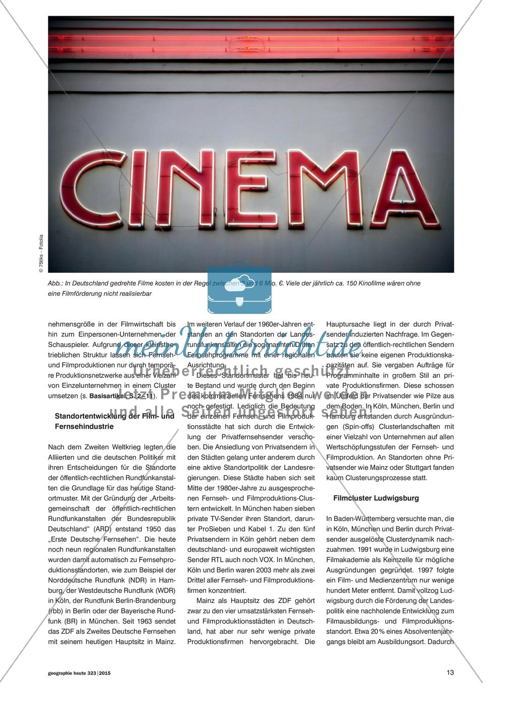 Film ab! - Cluster der Fernseh- und Filmwirtschaft in Deutschland Preview 2