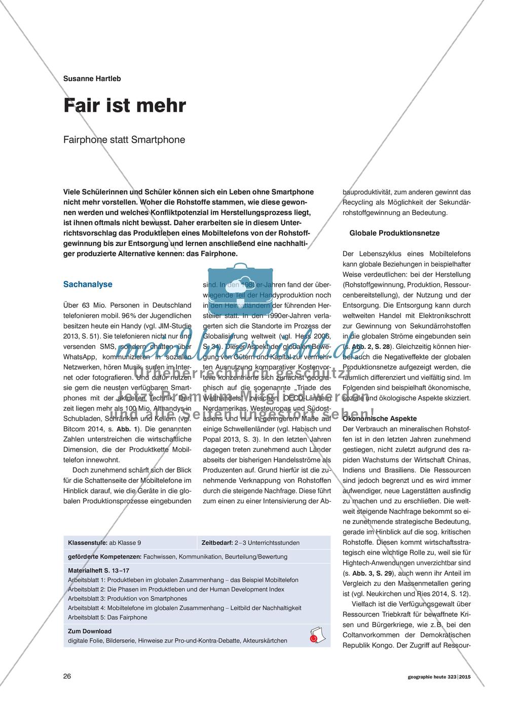 Fair ist mehr - Fairphone statt Smartphone Preview 1