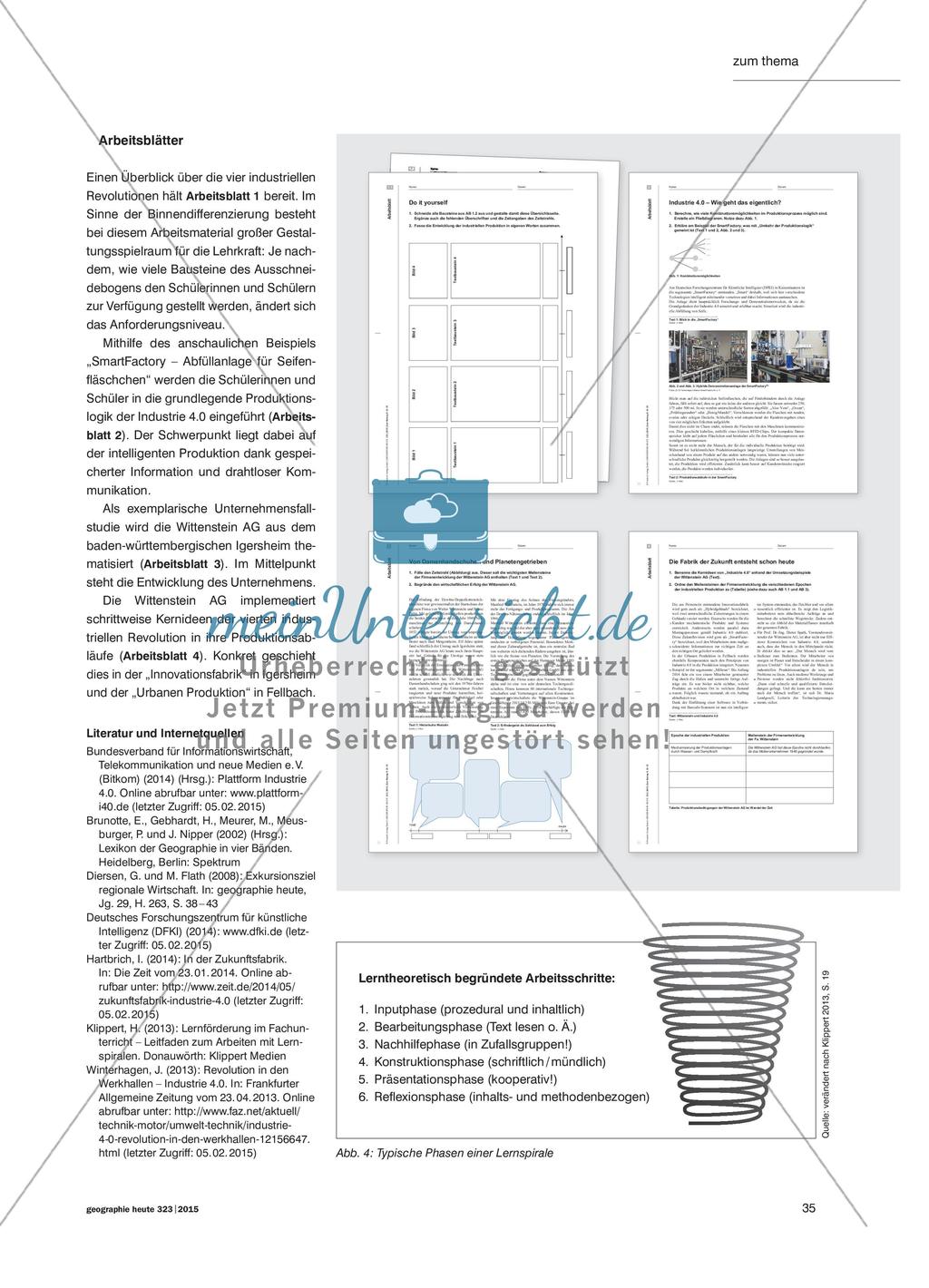 Industrie 4.0 - „Hineinbohren“ in ein komplexes Thema mithilfe einer Lernspirale Preview 4