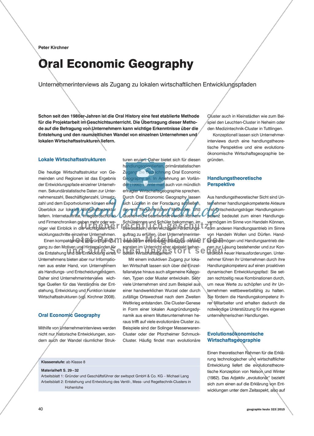 Oral Economic Geography Preview 1