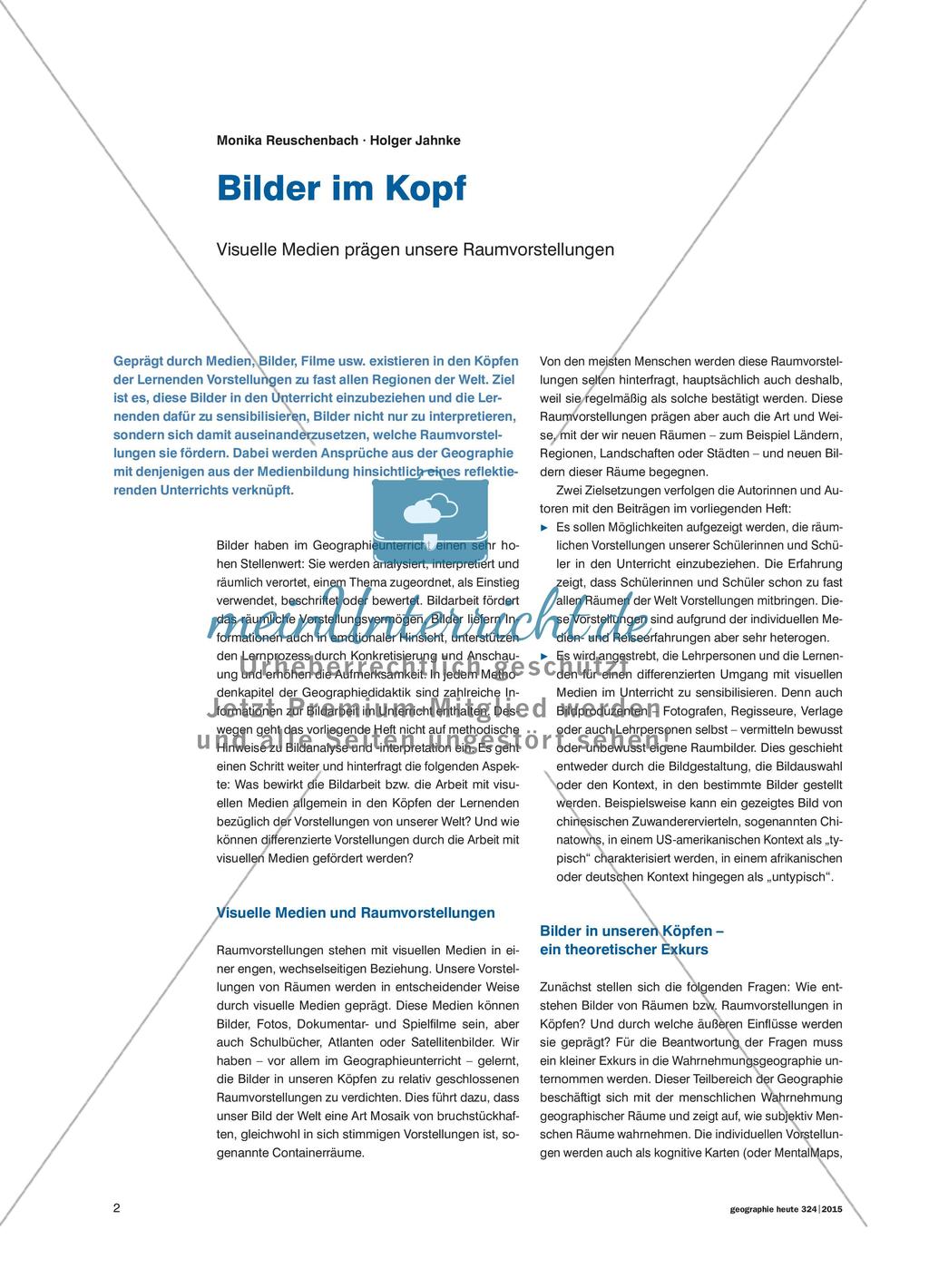 Bilder im Kopf: Visuelle Medien prägen unsere Raumvorstellungen Preview 1
