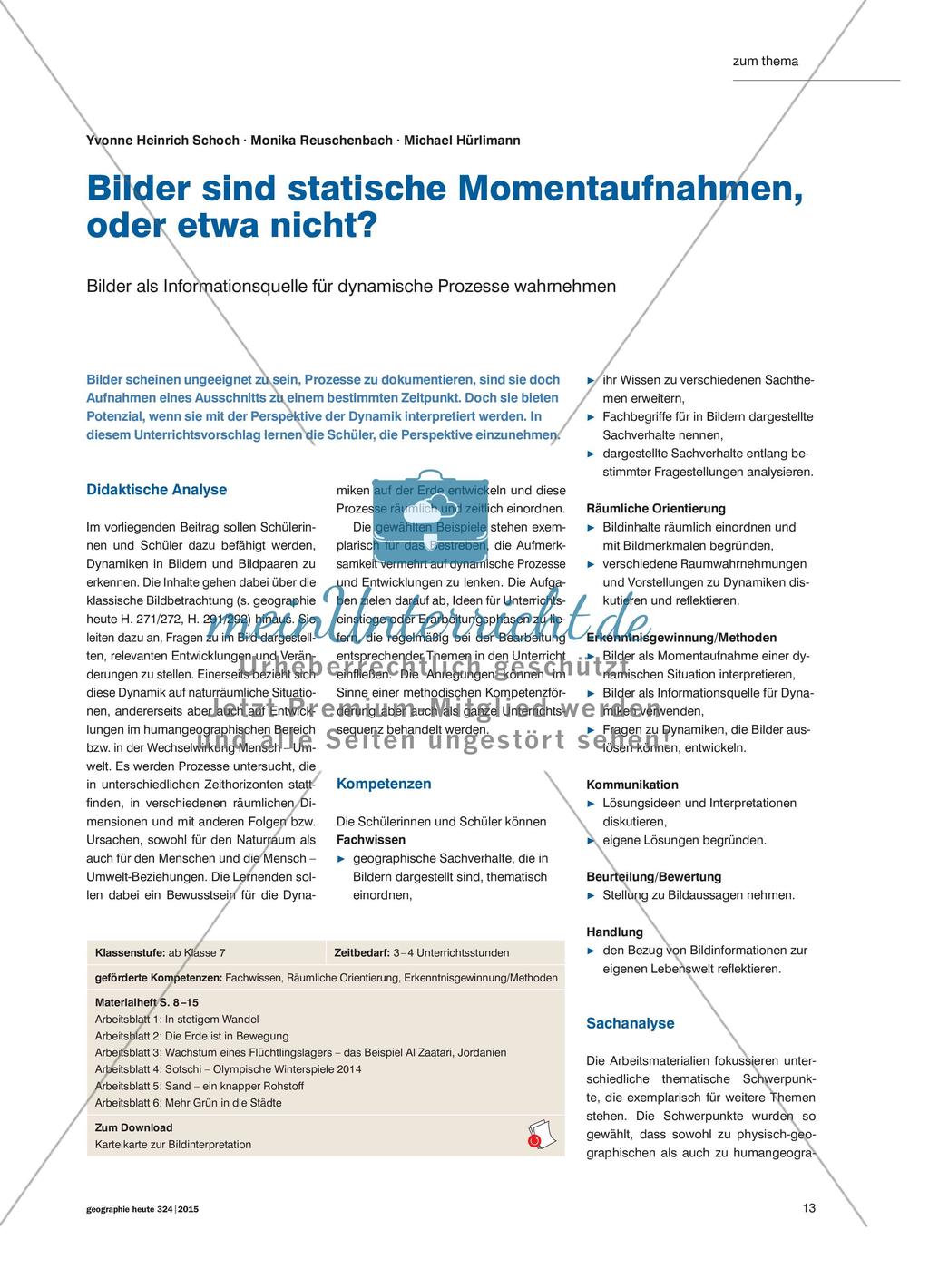 Bilder sind statische Momentaufnahmen, oder etwa nicht? Preview 1