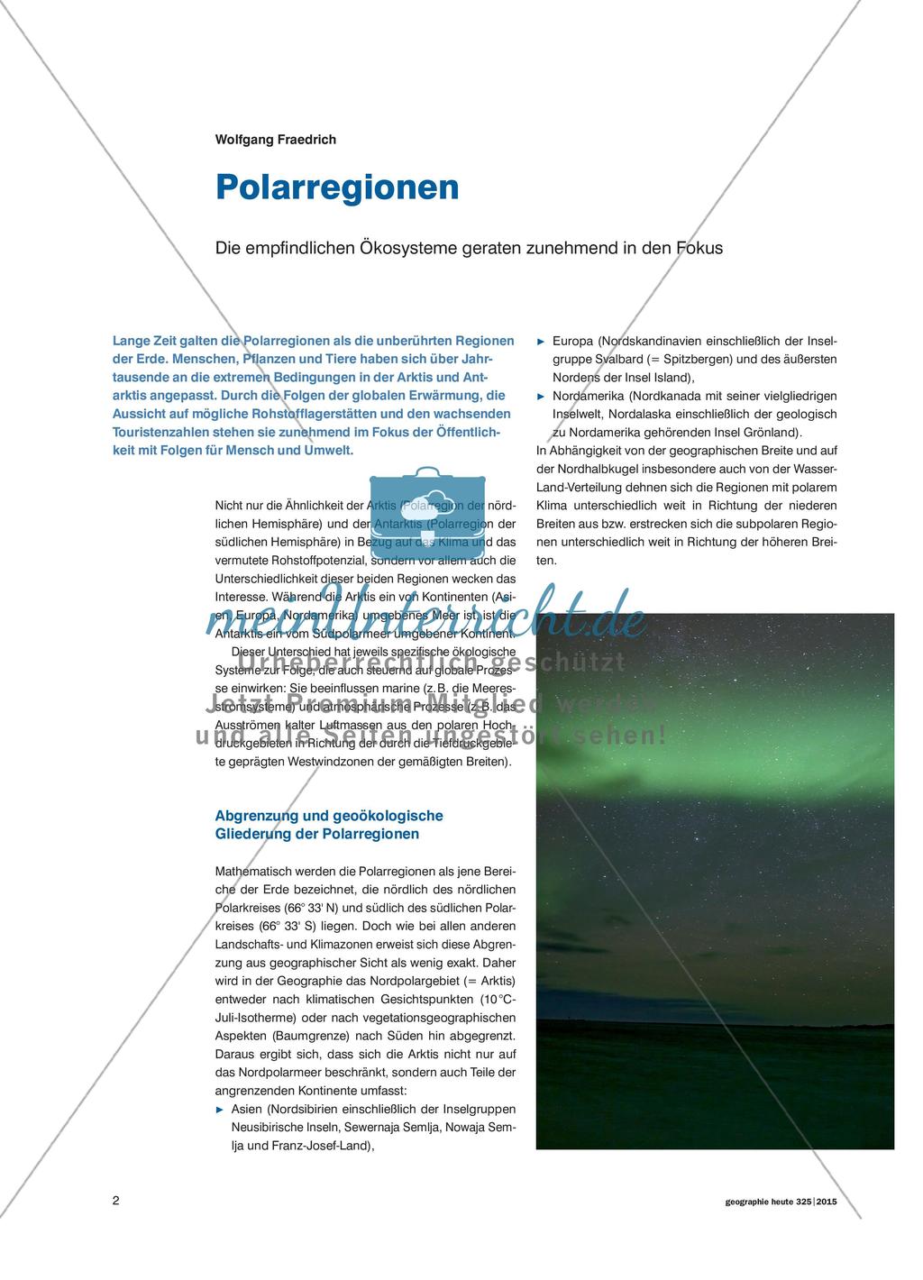 Polarregionen - Die empfindlichen Ökosysteme geraten zunehmend in den Fokus Preview 1