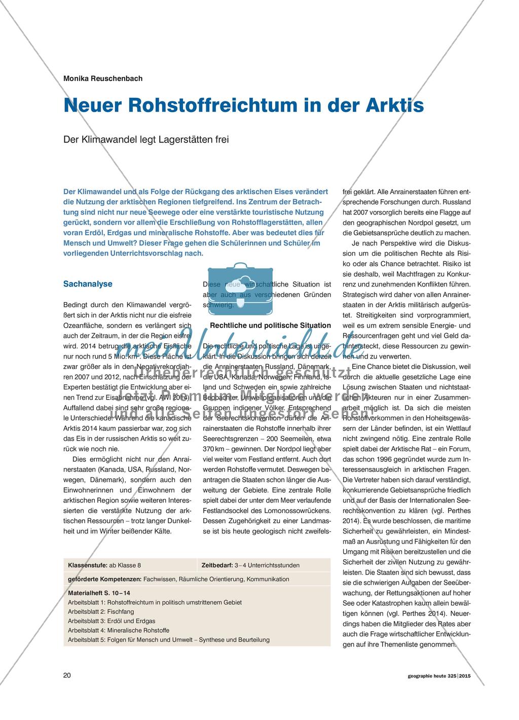 Neuer Rohstoffreichtum in der Arktis - Der Klimawandel legt Lagerstätten frei Preview 1