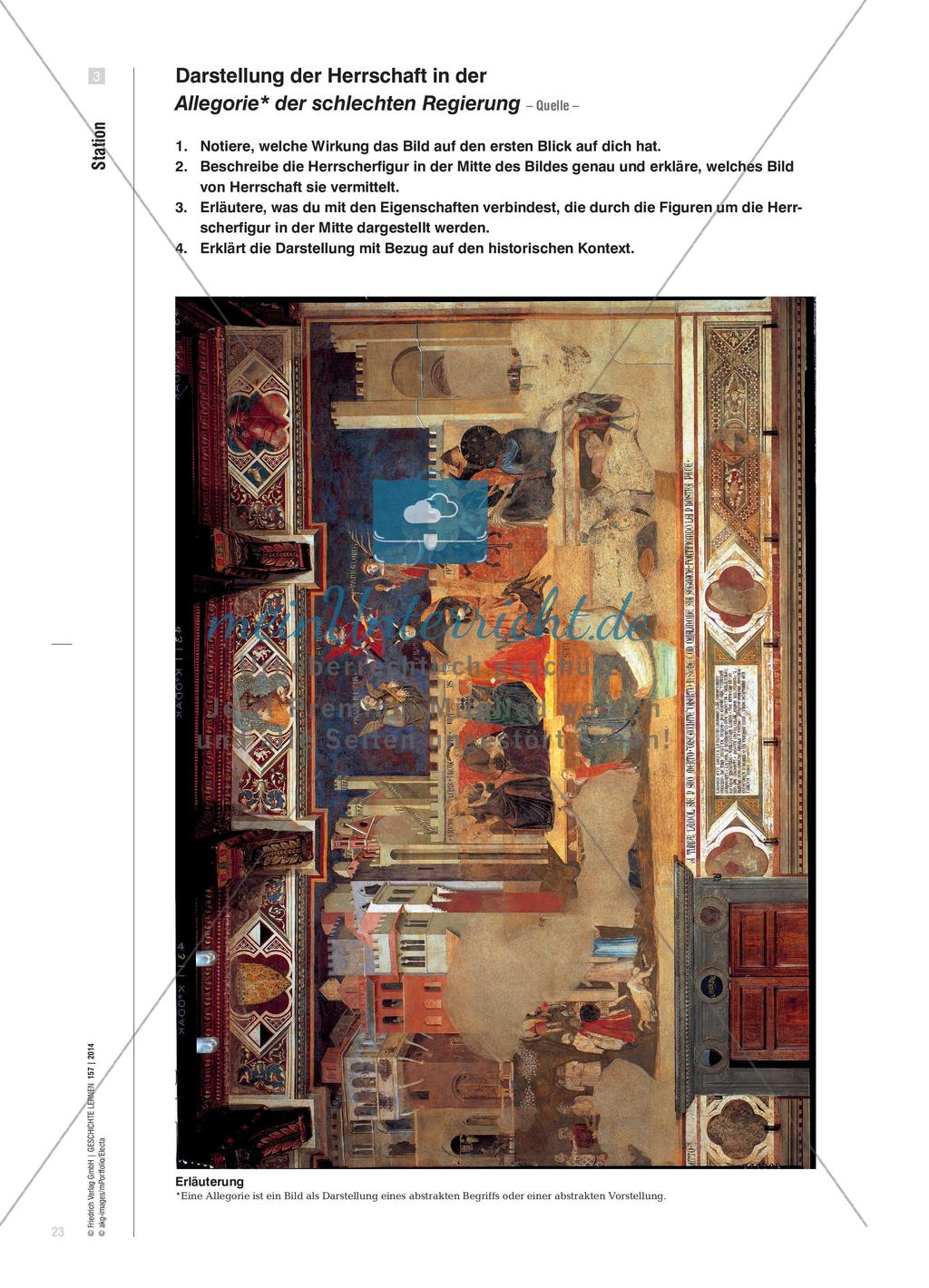 Republikanisches Denken in der Frührenaissance - Der Freskenzyklus Ambrogio Lorenzettis Preview 6