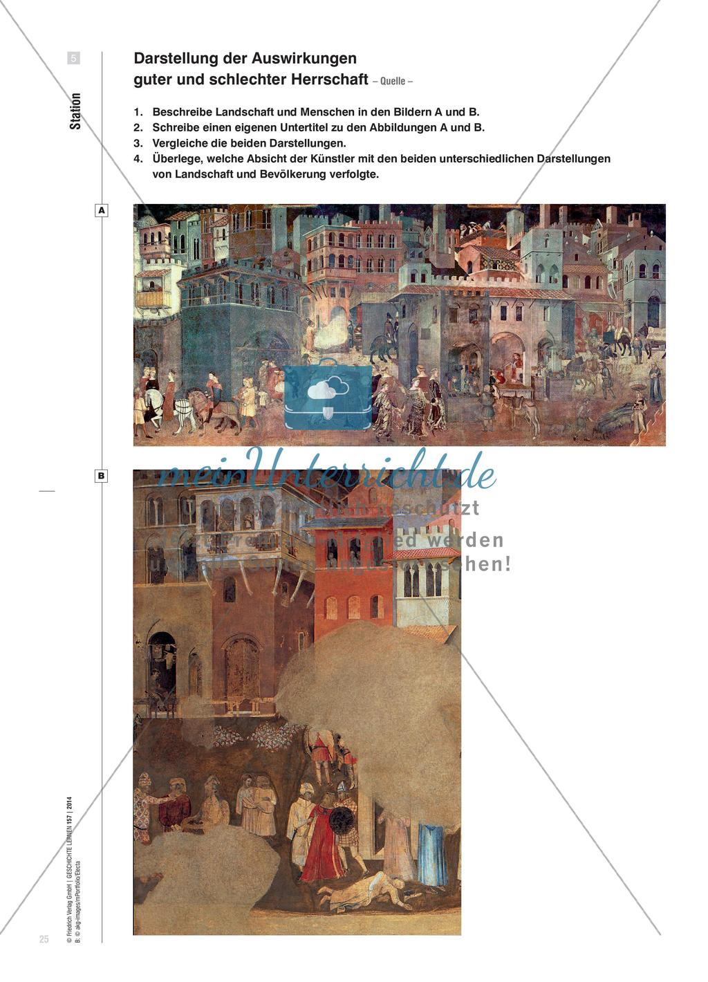 Republikanisches Denken in der Frührenaissance - Der Freskenzyklus Ambrogio Lorenzettis Preview 8