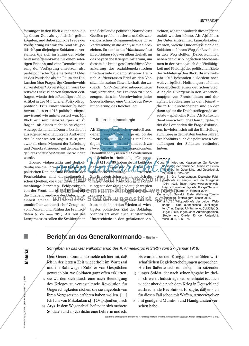 Vom Friedenswunsch zur Revolution - Epochenwende 1917/1918 an der Westfront Preview 3