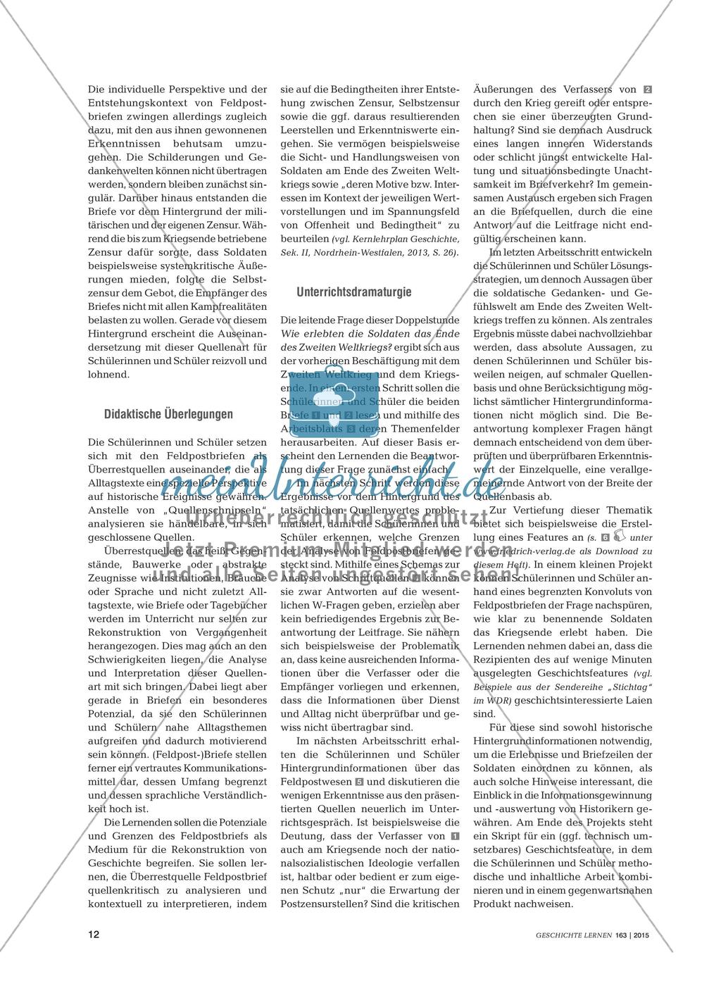 Analyse von Feldpostbriefen als historische Quellen Preview 3
