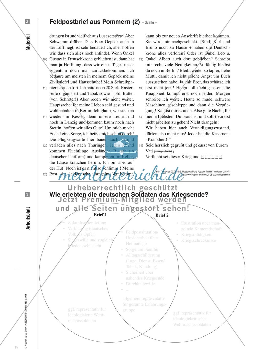 Analyse von Feldpostbriefen als historische Quellen Preview 6