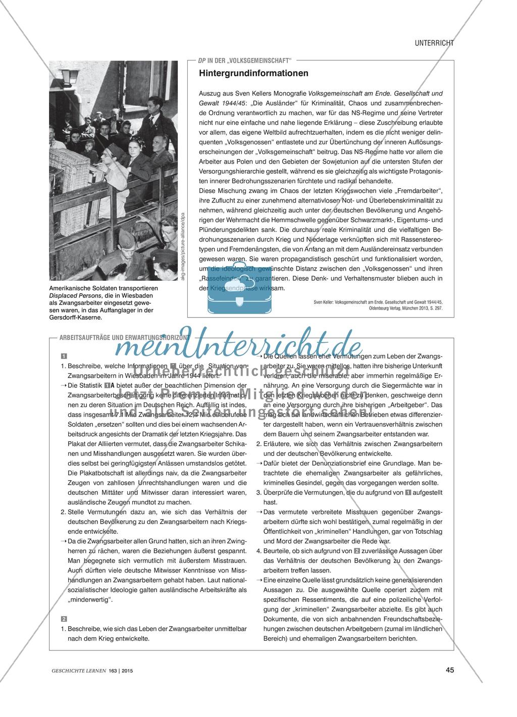 Die Situation ehemaliger Zwangsarbeiter nach Kriegsende Preview 2
