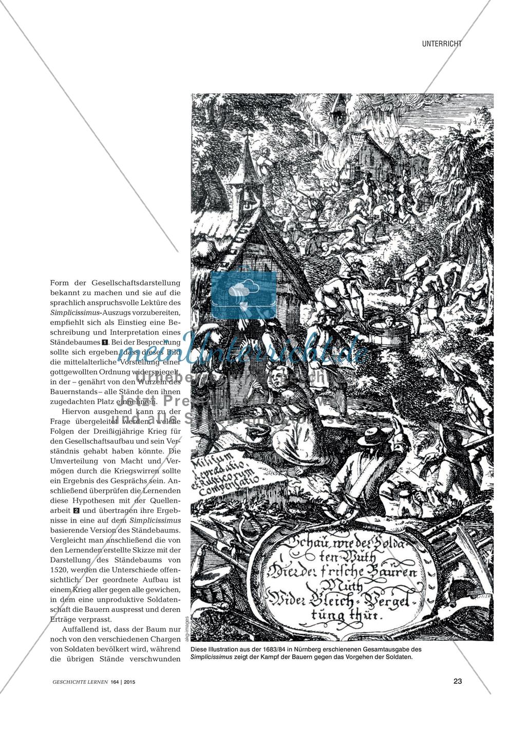 Eine Welt in Aufruhr - Die gesellschaftlichen Verwerfungen während des Dreißigjährigen Kriegs im Simplicissimus Preview 2