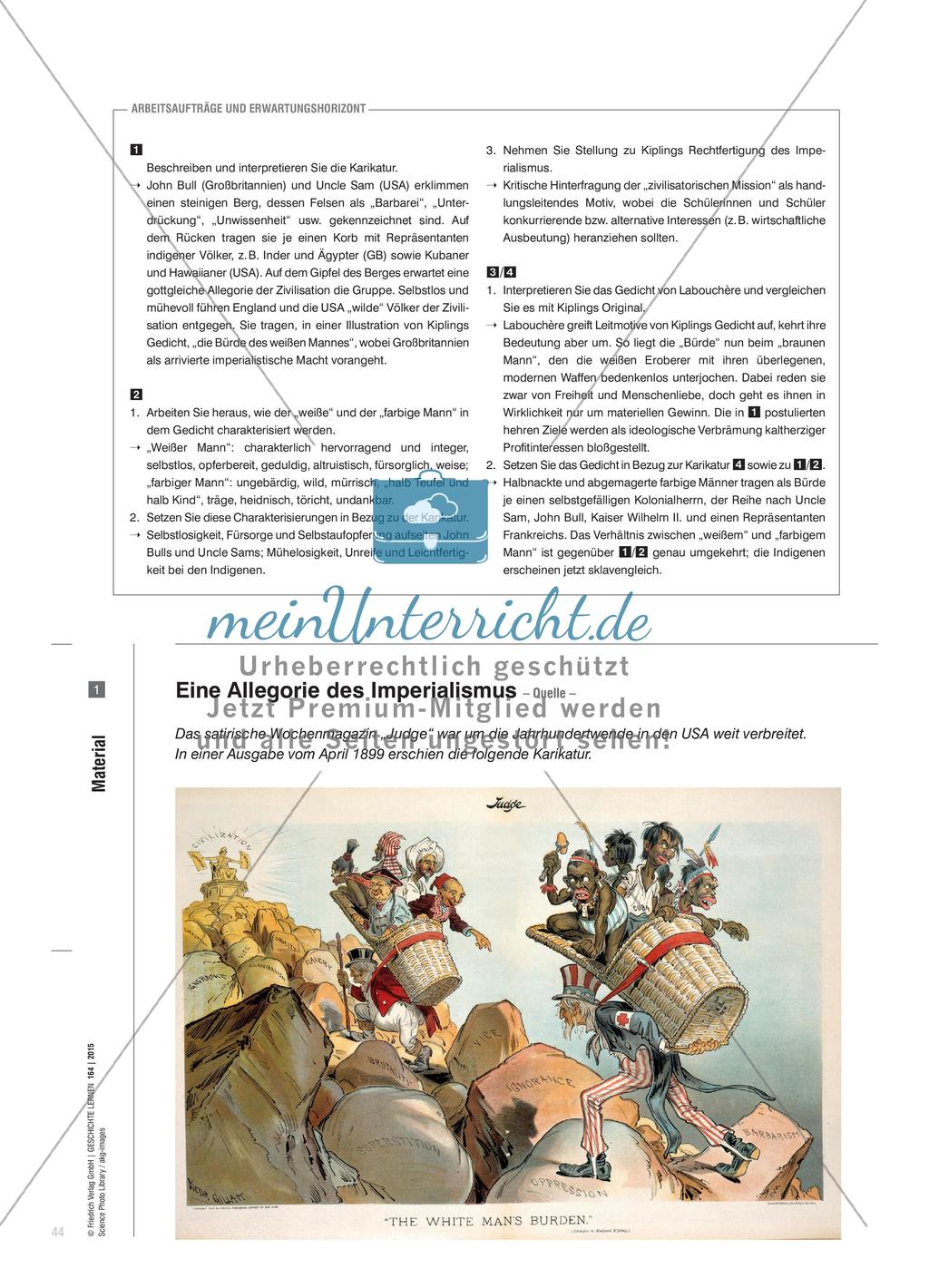 Die Bürde des weißen Mannes? - Dichtung im Dienst imperialistischer Sinnstiftung Preview 3