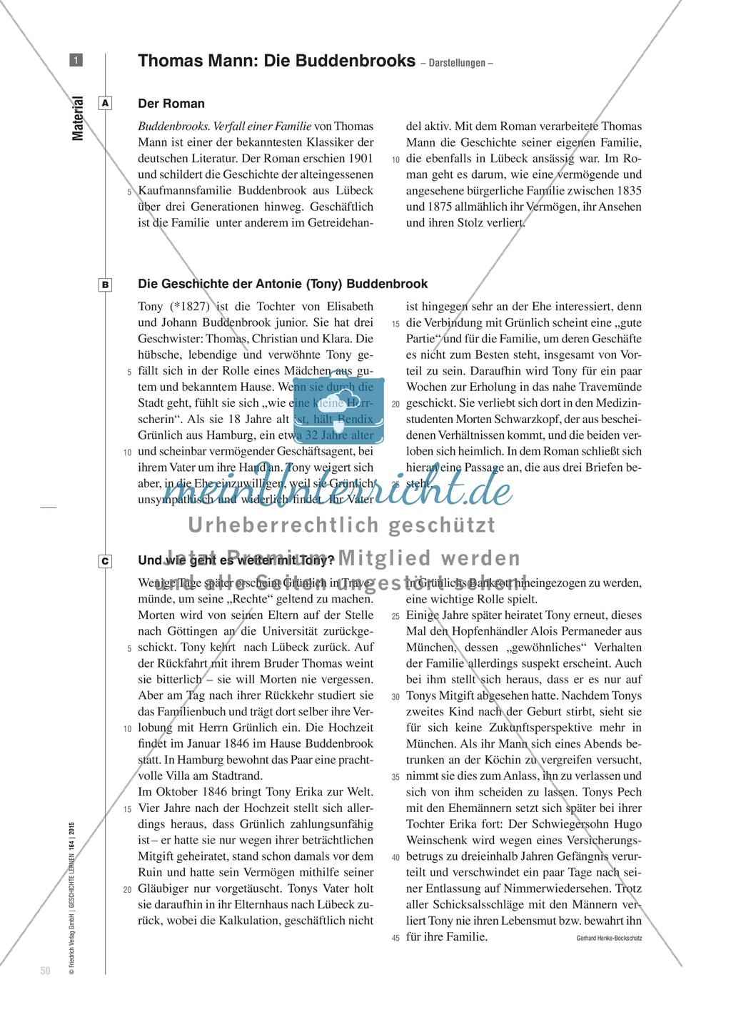 „Ein würdig Glied unserer Familie“* - Tony Buddenbrook als Beispiel für standesgemäße Ehen um 1850 Preview 3