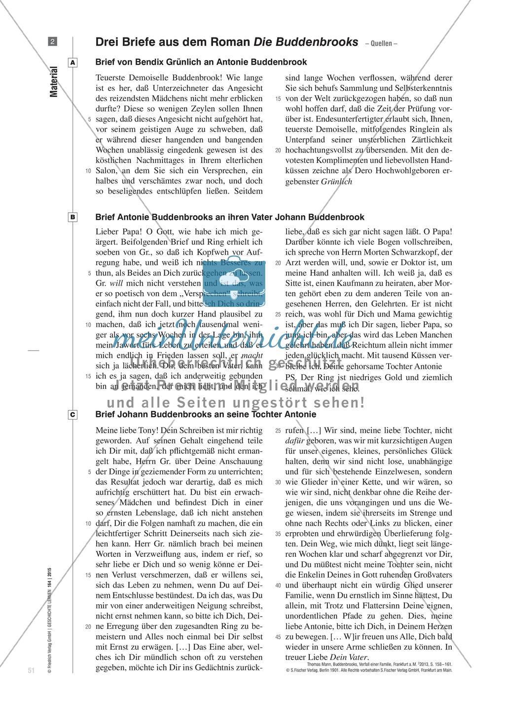 „Ein würdig Glied unserer Familie“* - Tony Buddenbrook als Beispiel für standesgemäße Ehen um 1850 Preview 4