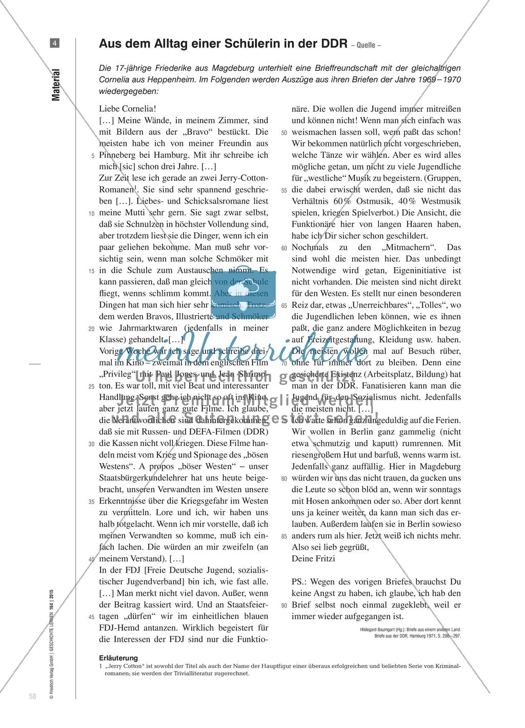 „Wunderbare Jahre“? - Jugend in der DDR Preview 7
