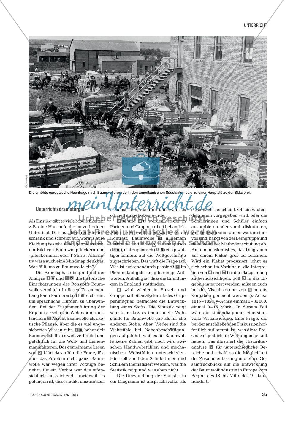 Weißes Gold – düstere Zeiten? - Kooperative Unterrichtseinheit zu Globalisierung und Baumwolle Preview 2