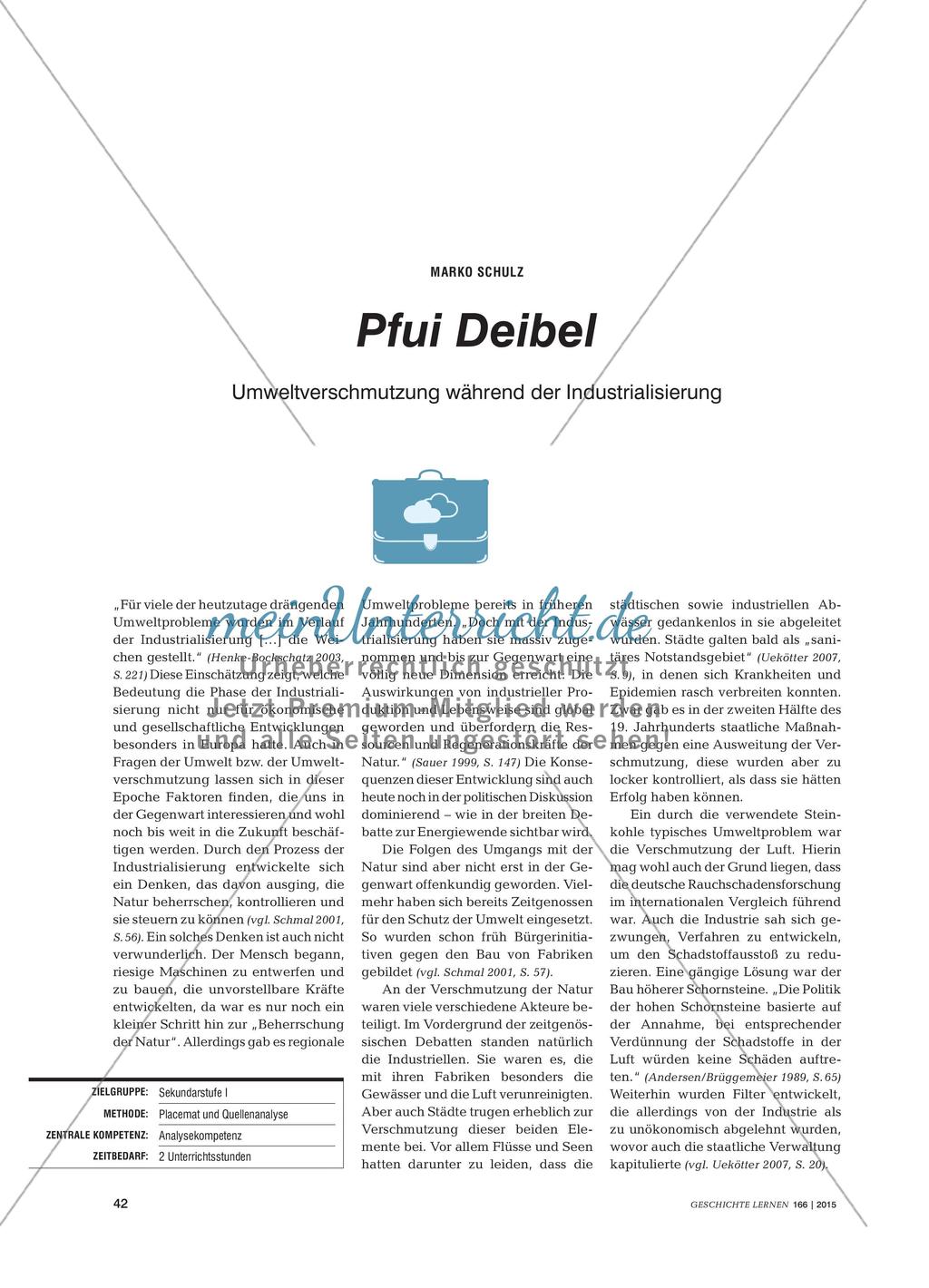 Pfui Deibel - Umweltverschmutzung während der Industrialisierung Preview 1