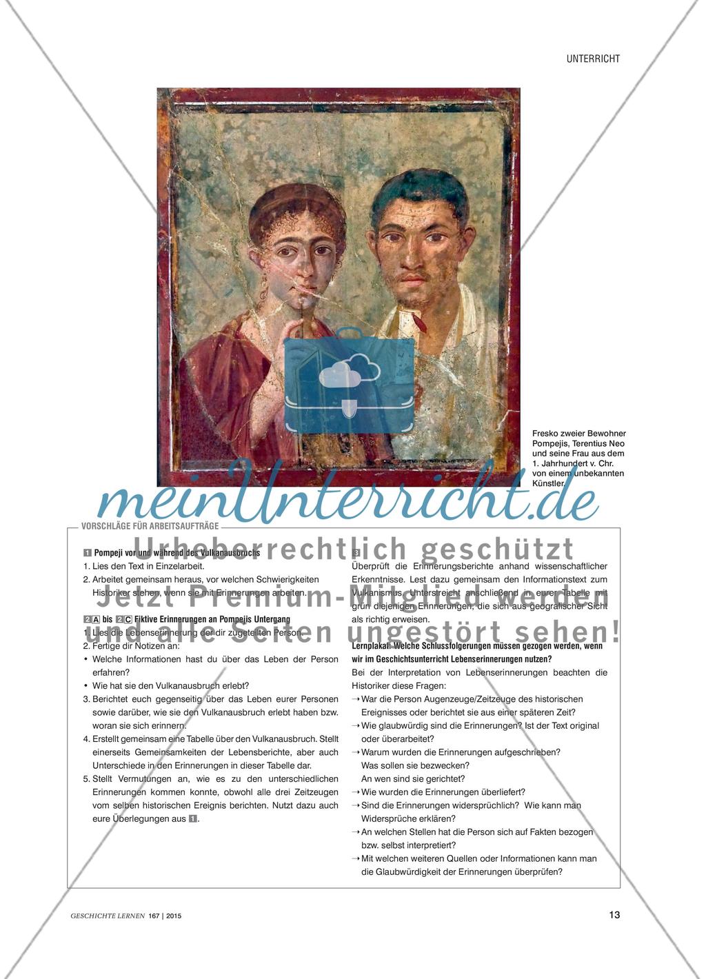 Der Vulkanausbruch bei Pompeji: Erinnerungen und Wissenschaft im Vergleich Preview 2
