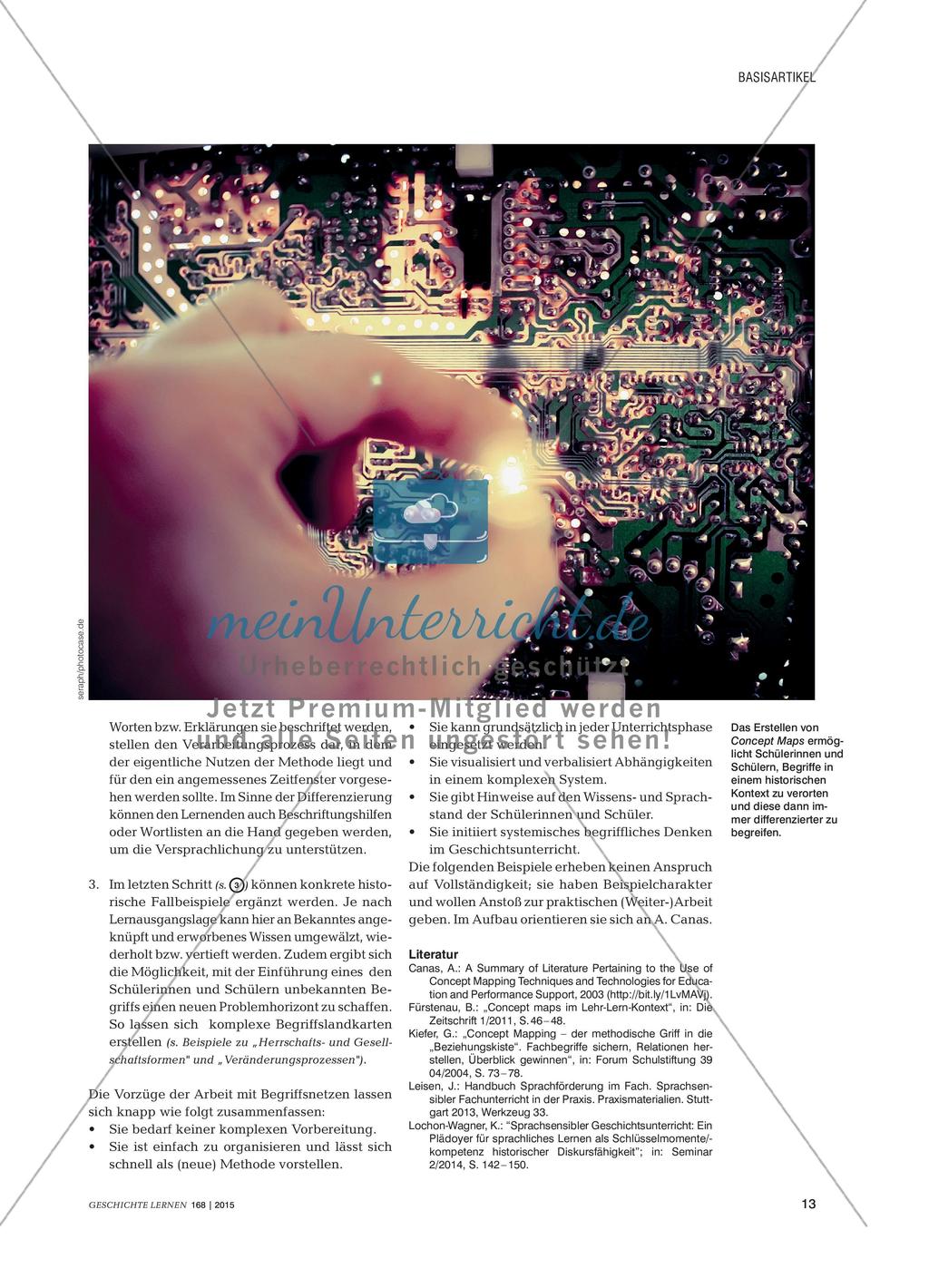 Historische (Fach-)Begriffe - Visualisieren, vernetzen, versprachlichen Preview 2