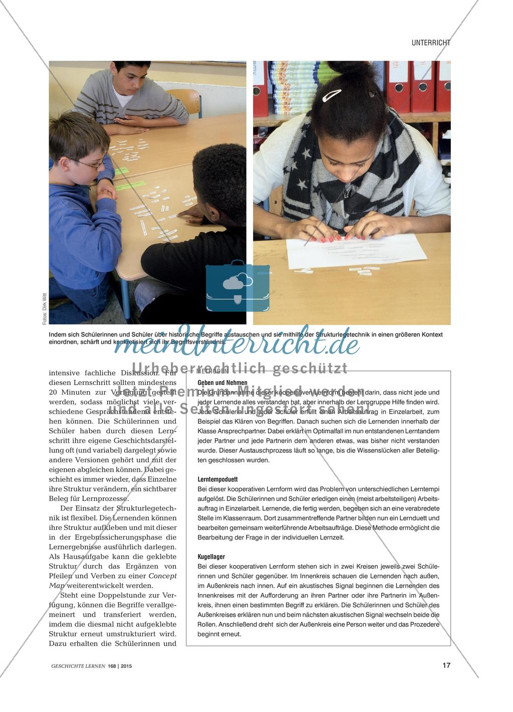 Strukturlegetechnik - Begriffe individuell verstehen, miteinander kommunizieren, kooperativ agieren Preview 2
