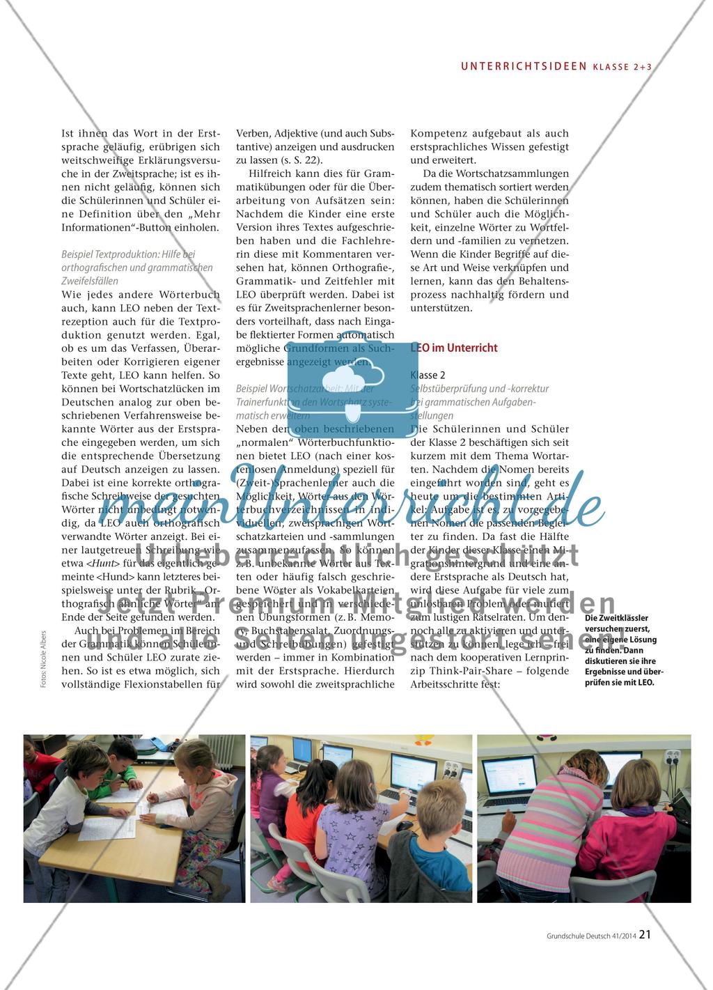 Leo: Ein Online-Wörterbuch für Zweitsprachenlerner Preview 2