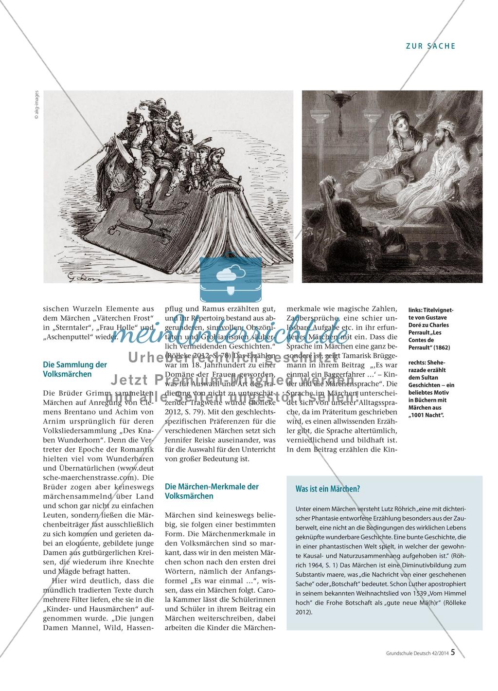 Märchen im Unterricht: Die Beiträge im Überblick Preview 2