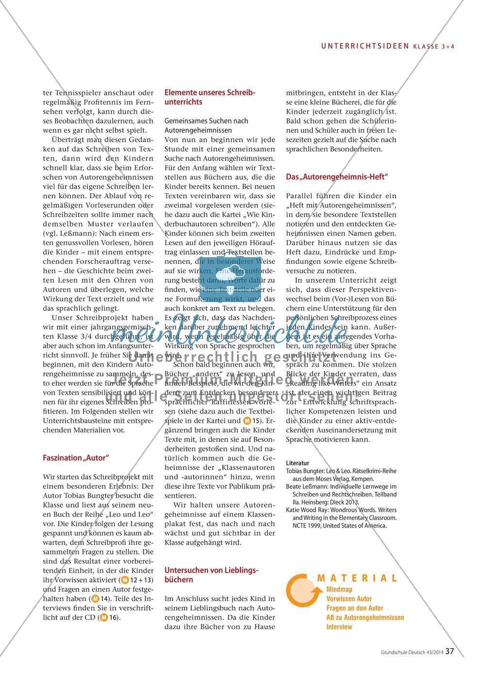 Mit den Augen eines Autors lesen - Autorengeheimnisse entdecken Preview 2