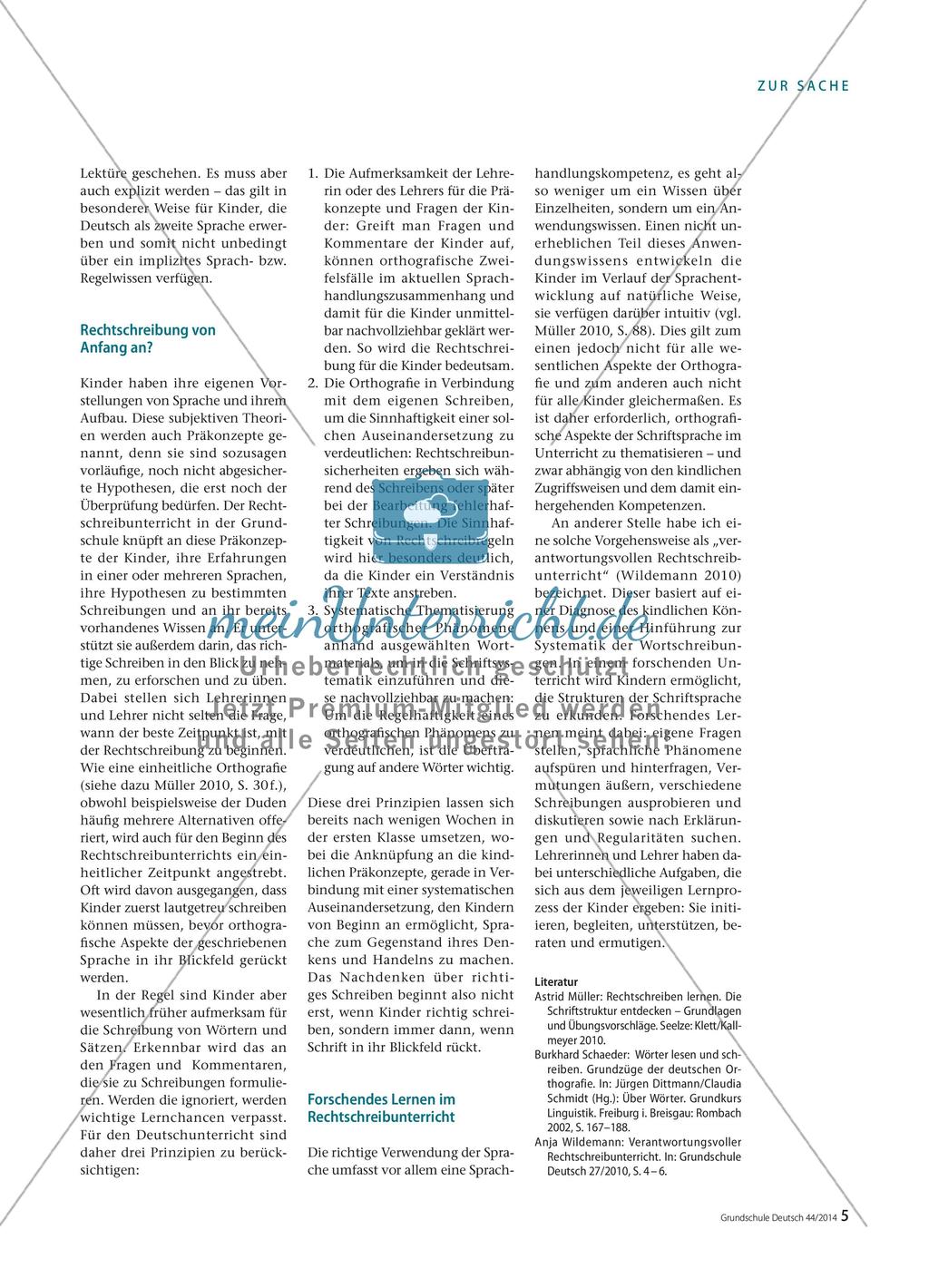 Gemeinsam über Rechtschreibung nachdenken - Forschendes Lernen im Rechtschreibunterricht Preview 2