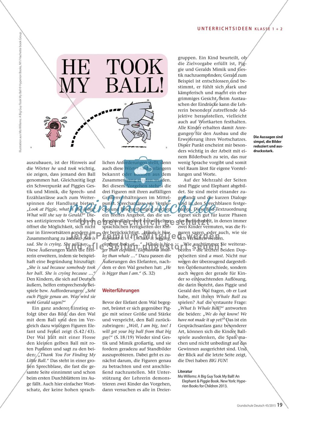 Ein englischsprachiges Bilderbuch als Sprechanlass Preview 2