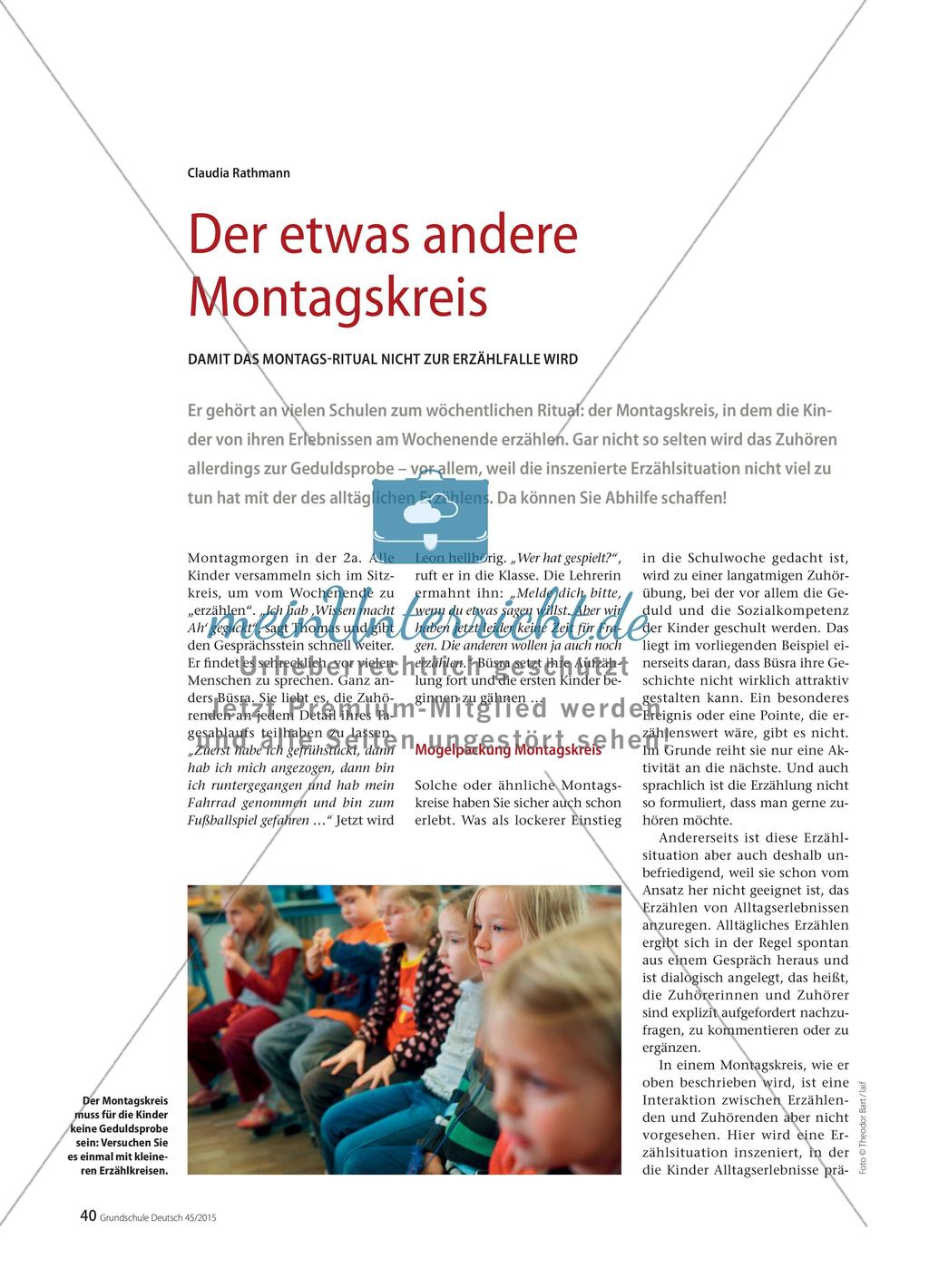 Eine Variante zum ritualisierten Montagskreis Preview 1