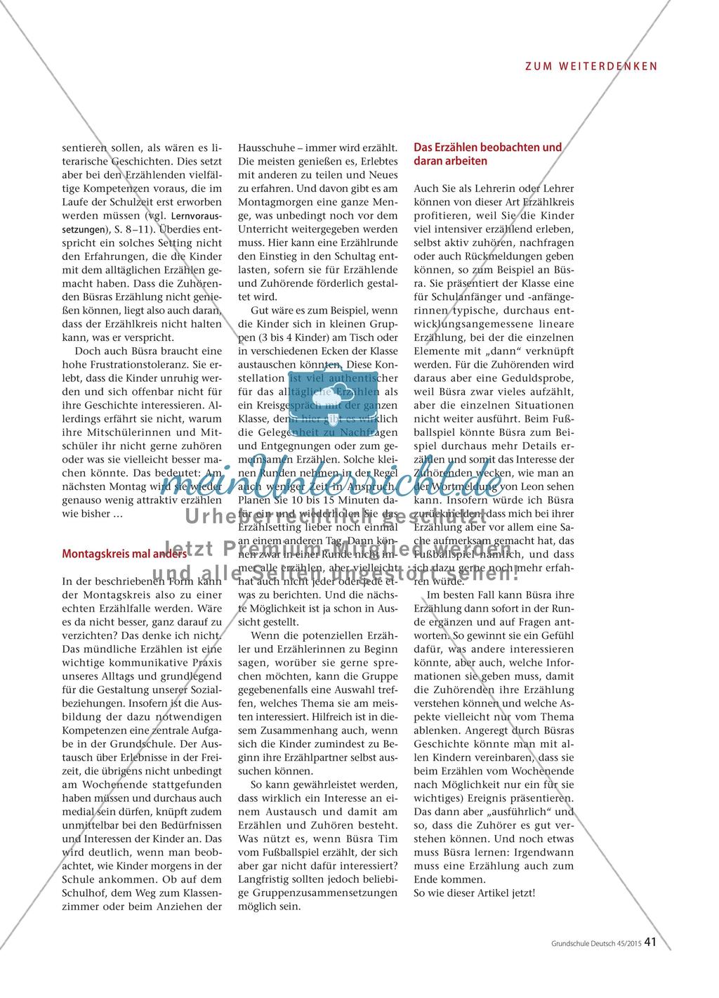 Eine Variante zum ritualisierten Montagskreis Preview 2