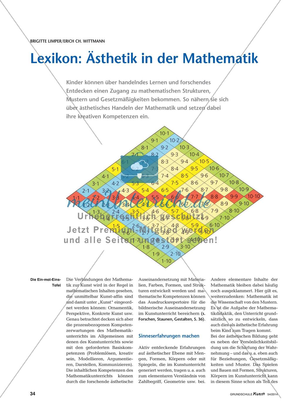 Lexikon: Ästhetik in der Mathematik Preview 1