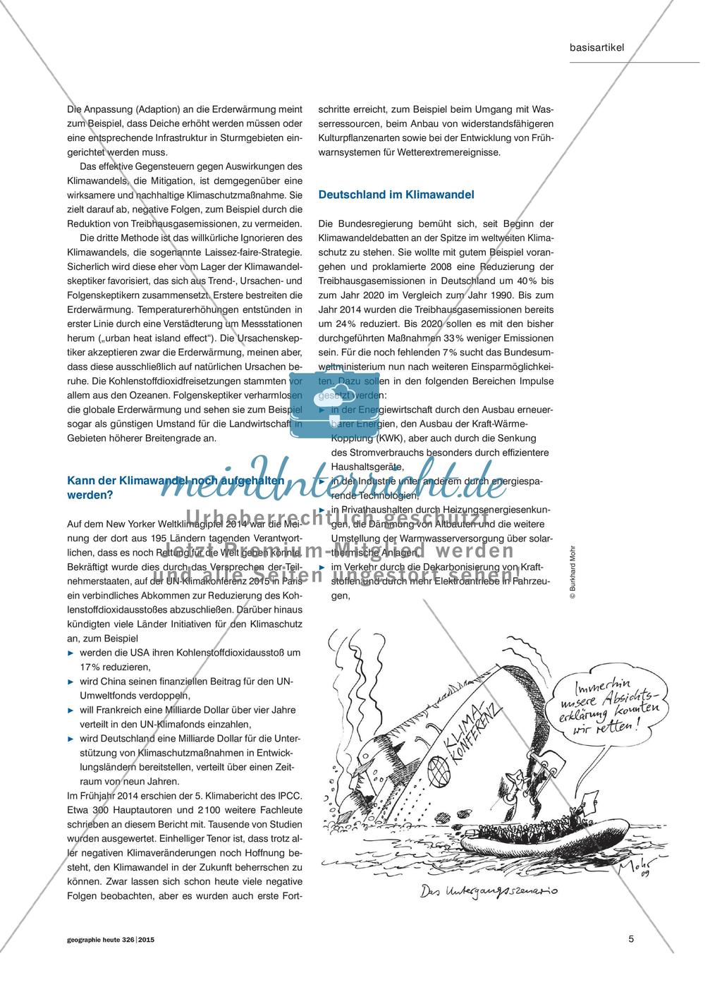 Die Erderwärmung als Herausforderung - Ursachen, Folgen und Handlungsoptionen Preview 4